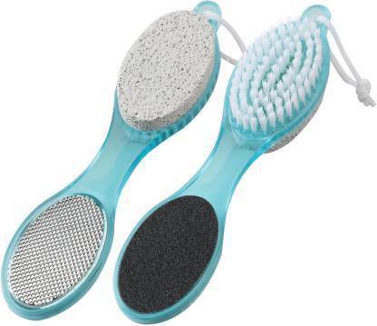 PLAST Brush Kit Scrub & File Dead Skin | Foot Scrub | Foot File Scrubber (Pack of 2)