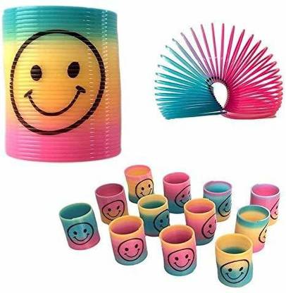 RVM Toys Mini Small 12 Pcs Rainbow Magic Spring Coil Fun Toy Birthday Return Gift Toys Magic spring coils Gag Toy