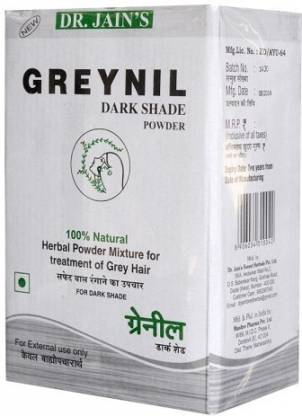 Dr. Jain's Greynil Dark Shade Herbal Hair Colour Treatment , Dark