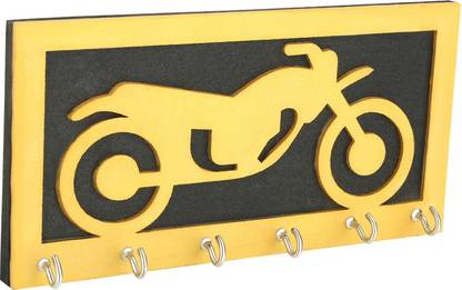 FAST Bike Key Holders Or Key Stand Or Key Hook For Hanging Key Wood, Brass Key Holder