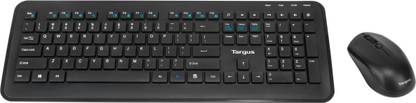 Targus AKM610AP Keyboard & Mouse Wireless Standard Desktop Keyboard Compatible with Desktop, Laptop, Mac multimedia_keys