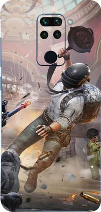 CLAXA Pubg Hero Redmi Note 9 Back Skin Guard, Pubg Hero Mobile Skin