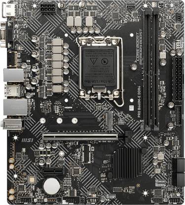 MSI PRO B660M-E DDR4 LGA 1700Socket Micro-ATX Intel B660 Chipset DDR4 Motherboard for Desktop