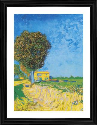 DecorAdventures *A Lane near Arles (1888)* by Van Gogh. Digital Reprint 24 inch x 18 inch Painting