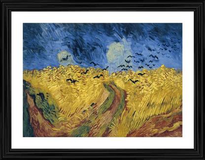 DecorAdventures *Wheatfield with Crows (1890)* by Van Gogh. Digital Reprint 18 inch x 24 inch Painting