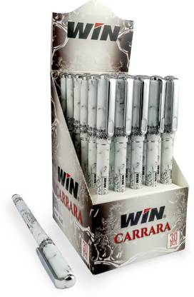 Win Carrrara 30 Pcs Blue Ink | 0.7 mm Tip for Smooth Writing | Budget Friendly Stick Ball Pen