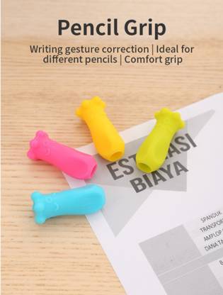 Deli Pencil Grip, Handwriting Training Silicone Grip Set for Hand Posture Correction Pencil Grip