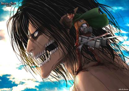 Attack On Titan : Levi Ackerman Frictional Character Manga Series Art Effect Poster42 (18inchx12inch) Photographic Paper