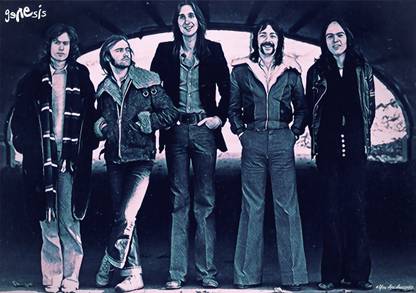 Genesis Rock band Art Effect Poster 01 (18inchx12inch) Photographic Paper