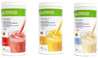 Herbalife Nutrition FORMULA 1SHAKE STRAWBERRY & MANGO & KULFI 3 PIECESI Protein Shake