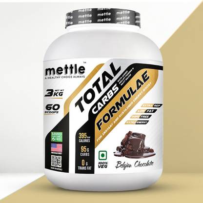 METTLE Total Carbs Formulae with Added Millet Powder and Waxy Maize Weight Gainers/Mass Gainers
