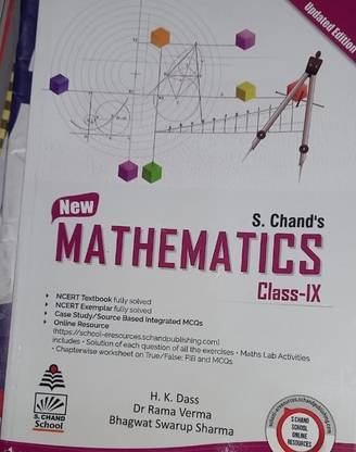 क्लास 9th न्यू मैथमैटिक्स बाय S चंद एच के दस विथ पेपरबैक