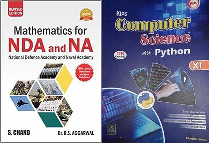 Computer Science With Python & NDA And NA Mathematics Class -9 Combo Pack Set Of 2 Books