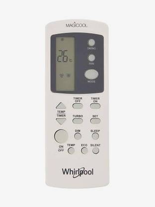PP WHIRLPOOL AC 210 SILENT Old Remote Must be Exactly Same, Send Old Remote Picture at 9822247789 (WhatsApp) for Verification compatible for WHIRLPOOL AC (SILENT LAST BUTTON) Remote Controller