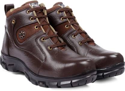 RED CAN Steel Toe Genuine Leather Safety Shoe