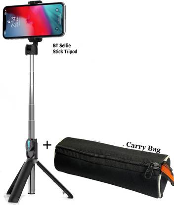 POZUB Selfie Stick Tripod With Detachable Remote For Selfie Phone Holder +Carry Pouch Tripod, Tripod Kit, Monopod, Monopod Kit, Tripod Ball Head, Tripod Bracket, Tripod Clamp