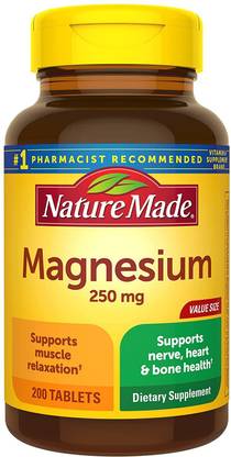 Nature Made Magnesium, 250mg 200 tablets