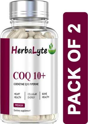 HERBALYTE 120mg Coenzyme Q10 Capsules with Piperine (B51) Advanced