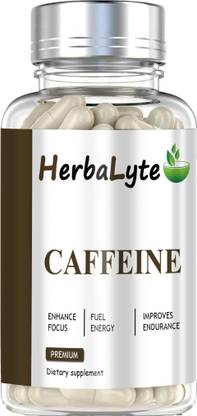HERBALYTE Caffeine 200mg Supports Focus, Energy, Endurance Premium Premium