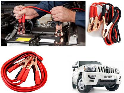 EXCHANGE CARTRENDING Car Battery Booster Wire Clamp (7ft, 500 AMP) for Mahindra Scorpio 7 ft Battery Jumper Cable