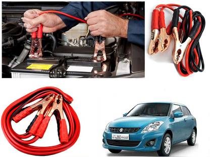 EXCHANGE CARTRENDING Car Battery Booster Wire Clamp (7ft, 500 AMP) for Maruti Suzuki Swift Dzire 2 7 ft Battery Jumper Cable