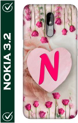 FULLYIDEA Back Cover for Nokia 3.2, Letter N, Alphabet N, Word N