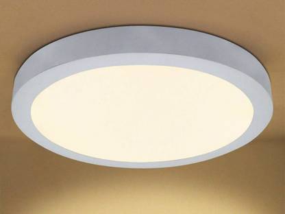 KBG 7 Watt Plain White Round Concealed Light Ceiling Lamp White 6 Pcs Chandelier Ceiling Light Ceiling Lamp