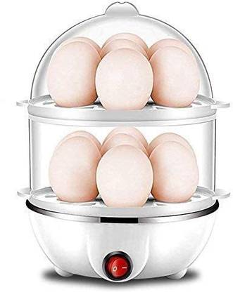 Bienne 14 Egg Boiler Electric Automatic Off, EGG POUCHER, EGG STEAMER, EGG COOKER Electric Automatic 14 Egg, Cooking, Boiling and Frying Double Layer Egg Boiler. Egg Cooker