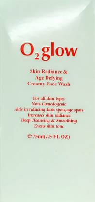 O2 glow Skin Radiance Intense brightrning & Age Defying Face wash ,With Vitamin C Face Wash