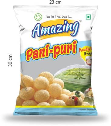 Amazing Pani puri 1 kg pack ready to fry Fryums