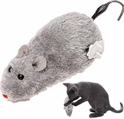 Reet Fake Tricky Moving Key Operated Wind Up Funny Soft Rat Mouse Toy Pack of 1 Mouse Toys Gag Toy