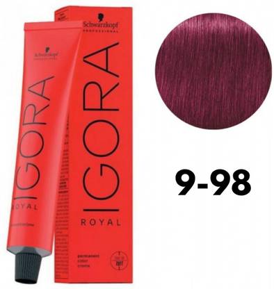 Schwarzkopf Igora Royal Permanent Color Cream , 9-98 Extra Light Blonde Violet Red