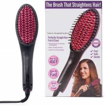 Twixxle IIX-Professional Ceramic Hair Straightener Brush - Iron Comb-90 IVI-58LO-Professional Ceramic Hair Straightener Brush - Iron Comb Hair Straightener Brush