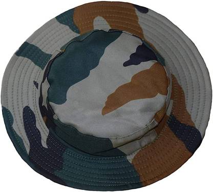rahul Military Hat Summer Stylish Fishing Hat Safari & Camping Outdoor Army Green Hat