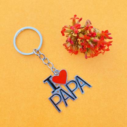 DECCAN I Love Papa Keychain Keyring For Dad Father's Day Birthday Surprise Gift Key Chain
