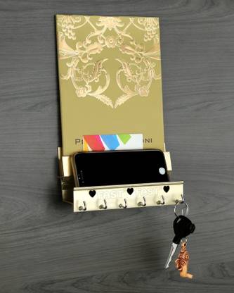 FAST KHA01 Cream Key Holders For keys Hang & Mobile Stand,Invitation Card Holder Aluminium, Brass Key Holder