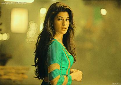 Jacqueline Fernandez Sri Lankan Actress Art Effect Poster 01 (18inchx12inch) Photographic Paper