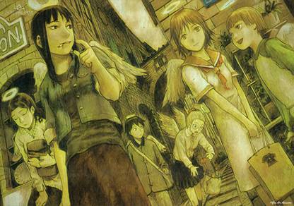 Haibane Renmei Anime Series Art Effect Poster 6 (18inchx12inch) Photographic Paper