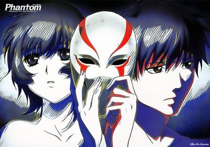 Phantom: Requiem For The Phantom Reiji x Cal Devens Anime Series Art Effect Poster 2 (18inchx12inch) Photographic Paper