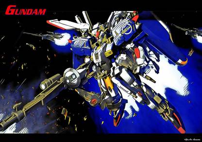 Gundam 1/100 MG MSA-0011 Ex-S Gundam Anime Series Art Effect Poster 1 (18inchx12inch) Photographic Paper