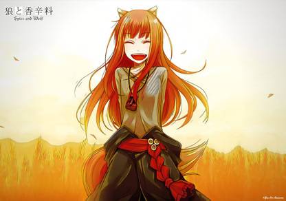 Spice And Wolf: Holo Anime Series Art Effect Poster 5 (18inchx12inch) Photographic Paper