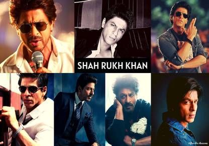 Shah Rukh Khan Indian Actor Poster 01 (18inchx12inch) Photographic Paper