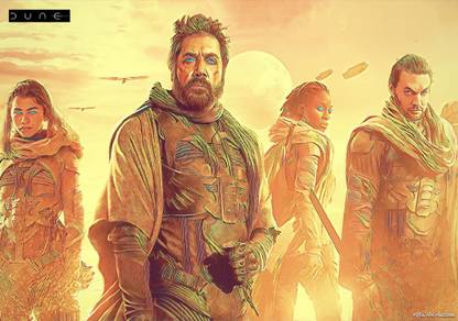 Dune Movie: Sci-fi/Adventure Art Effect Poster 02 (18inchx12inch) Photographic Paper