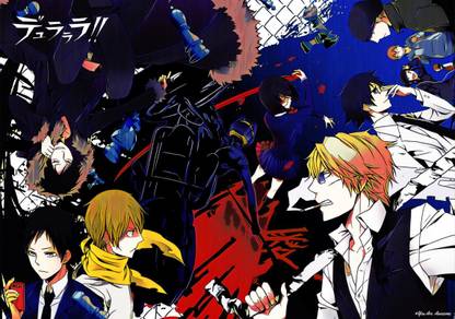 Durarara!! Anime Series Art Effect Poster 2 (18inchx12inch) Photographic Paper