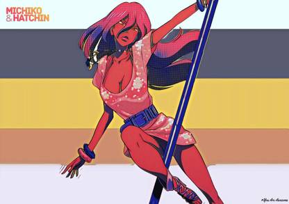 Michiko & Hatchin Adventure Anime Art Effect Poster 03 (18inchx12inch) Photographic Paper