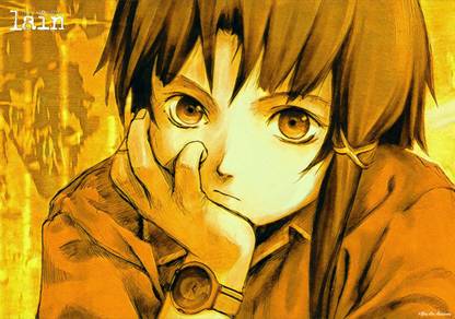 Serial Experiments Lain: Lain Lwakura Anime Series Art Effect Poster 2 (18inchx12inch) Photographic Paper