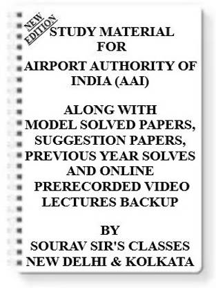Study Notes Material On Airport Authority Of India (Aai) [pack Of 4 Books] With Model Question Papers + Topicwise Analysis + Mcq Questions
