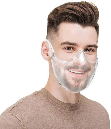 FRIGUS Nosel Transparent Face Shield3 Nosel Face Shield for Men & Women, Half Glasses Full Mouth Covering-N3 Safety Visor