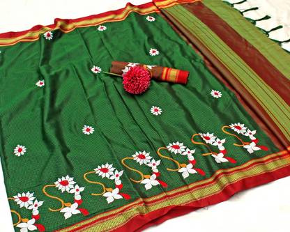 Kanjivaram Silk Blend, Cotton Silk Saree