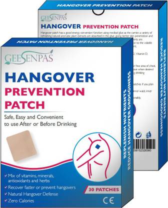 Clean Living 30 Pcs Hangover Prevention Patch 100% Natural - 15 Slots